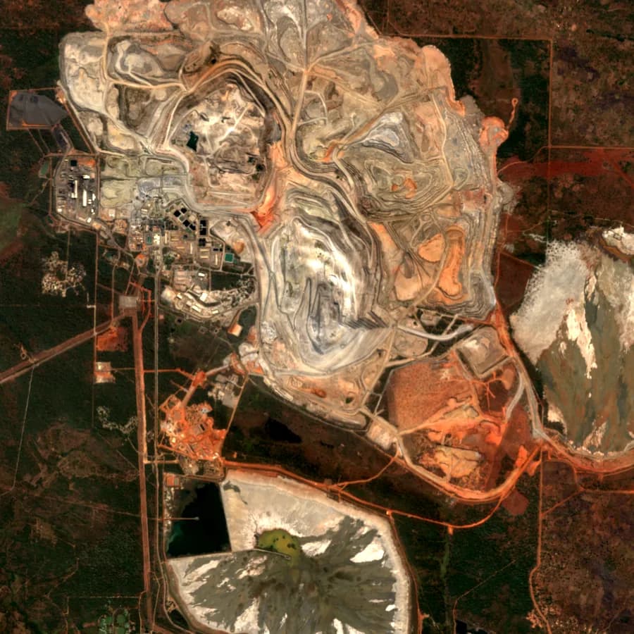 Sentinel-2, open pit mine