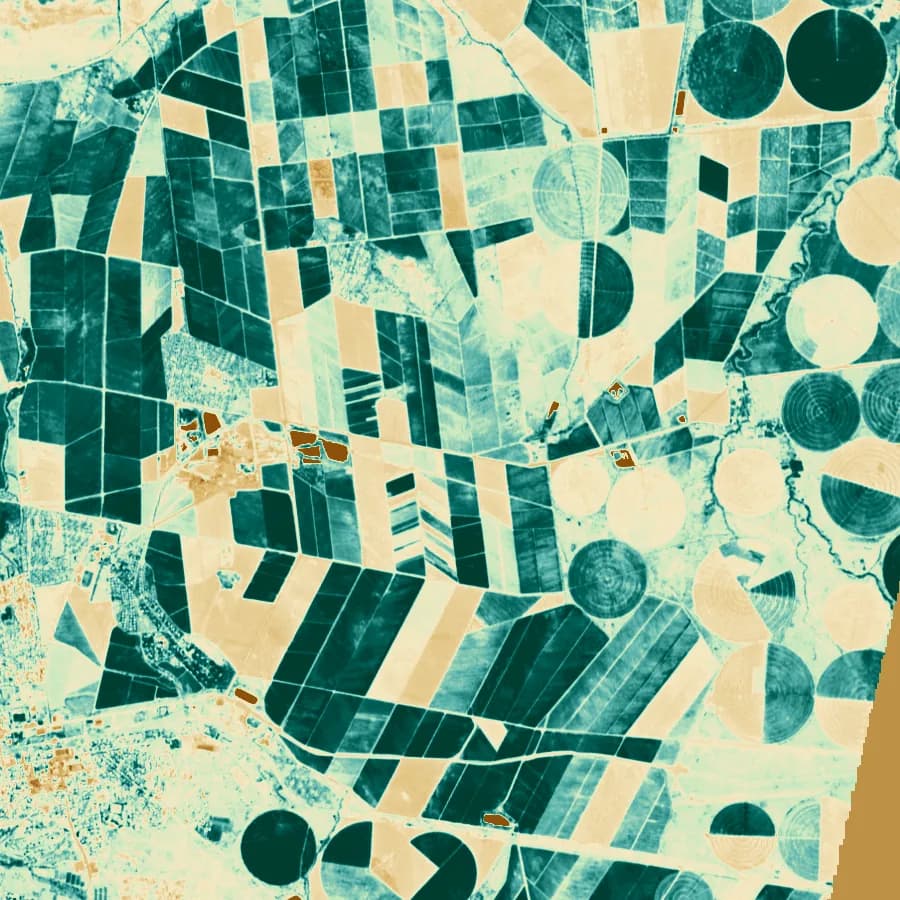 NDVI over irrigated estates